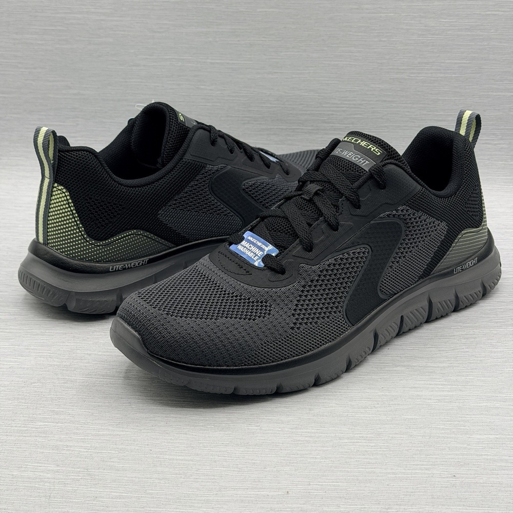 Skechers Sneakers Men's 11 Black Gray Lightweight Walking Cushion Volt 232965